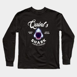 Quint's Shark Fishing Charters Since 1975 - Amity Island Long Sleeve T-Shirt